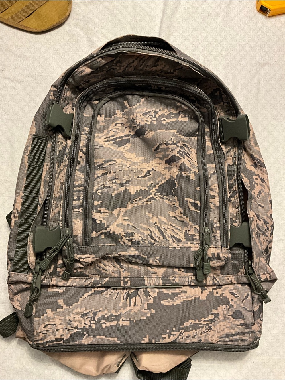 Digital Camo Tactical Backpack in Brown and Olive